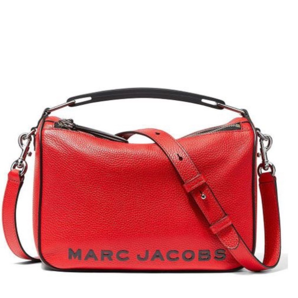 Marc Jacobs Red Pebbled Leather Shoulder Bag